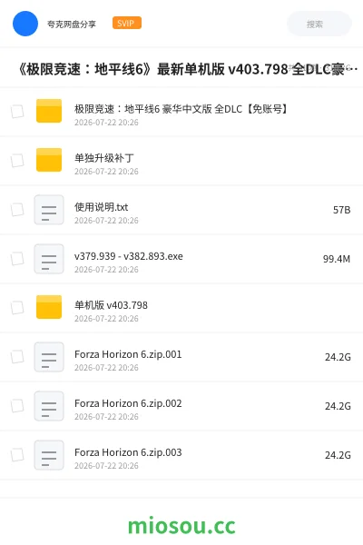《《极限竞速：地平线6》最新单机版 v403.798 全DLC豪华中文学习版—【300GB】》游戏网盘｜学习资源网盘