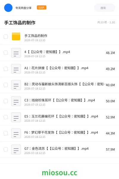 《手工饰品的制作》教程学习资源封面