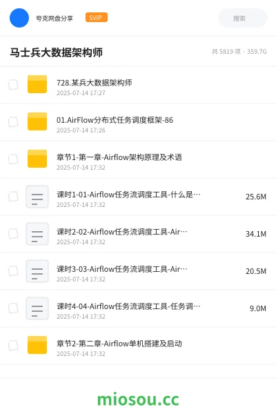 《马士兵大数据架构师》教程网盘|学习资源网盘