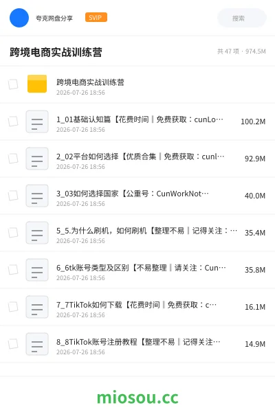 《跨境电商实战训练营》人工智能网盘|学习资源网盘