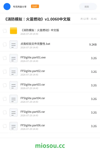 《《消防模拟:火苗燃动》v1.0060中文版》游戏网盘|学习资源网盘