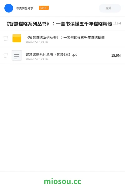 《📚《智慧谋略系列丛书》:一套书读懂五千年谋略精髓》书籍学习资源封面