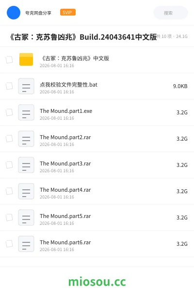 《《古冢:克苏鲁凶兆》Build.24043641中文版》游戏网盘|学习资源网盘