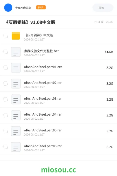 《《灰雨钢锋》v1.08中文版》游戏网盘|学习资源网盘