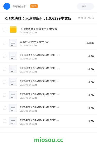 《《顶尖决胜:大满贯版》v1.0.6399中文版》游戏网盘|学习资源网盘