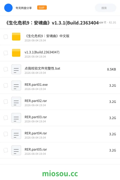 《《生化危机9：安魂曲》v1.3.1(Build.23634047)中文版》游戏网盘｜学习资源网盘