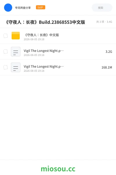 《《守夜人:长夜》Build.23868553中文版》游戏学习资源封面