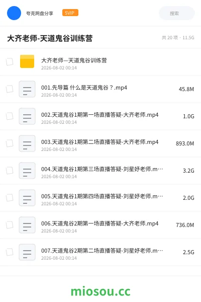 《大齐老师-天道鬼谷训练营》教程学习资源封面