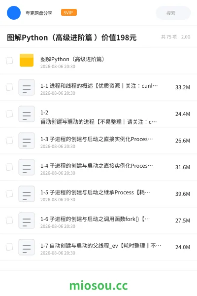《图解Python(高级进阶篇 )价值198元》编程学习资源封面