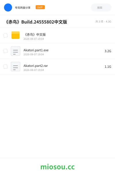 《《赤鸟》Build.24555802中文版》游戏学习资源封面