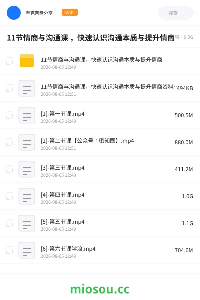 《11节情商与沟通课 ,快速认识沟通本质与提升情商》教程学习资源封面