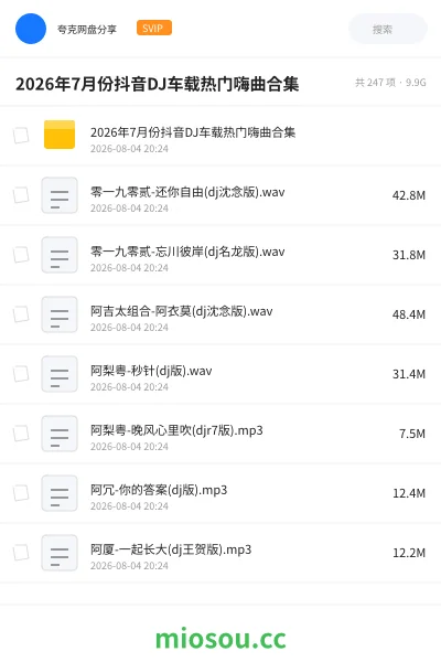 《2026年7月份抖音DJ车载热门嗨曲合集》音乐学习资源封面