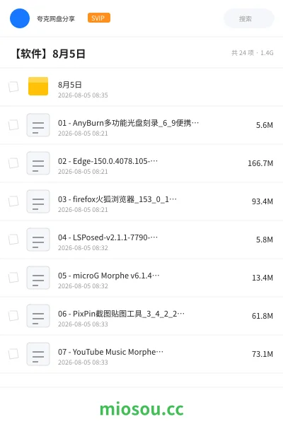 《8月5日》软件学习资源封面