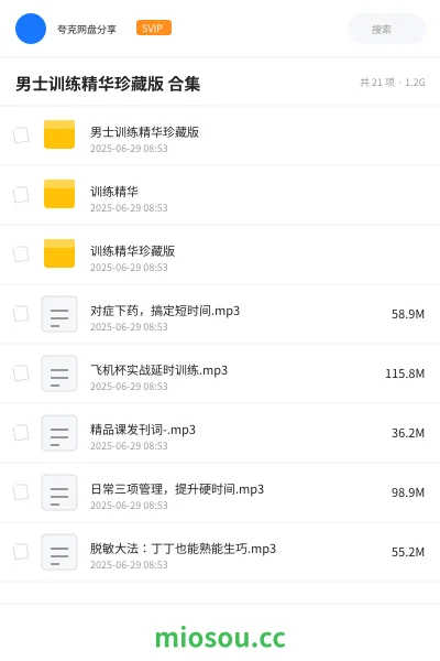 《男士训练精华珍藏版 合集》教程学习资源封面