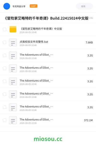 《《冒险家艾略特的千年奇谭》Build.22415024中文版》游戏学习资源封面