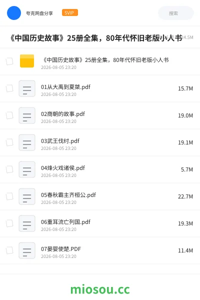 《📚《中国历史故事》25册全集,80年代怀旧老版小人书》书籍学习资源封面