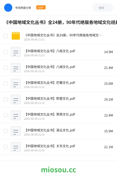《📚《中国地域文化丛书》全24册,90年代绝版各地域文化经典》书籍学习资源封面