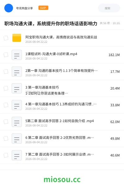 《职场沟通大课,系统提升你的职场话语影响力》教程学习资源封面