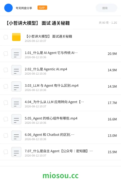 《【小哲讲大模型】 面试 通关秘籍》人工智能学习资源封面