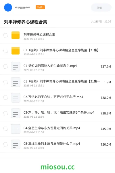 《刘丰禅修养心课程合集》教程学习资源封面