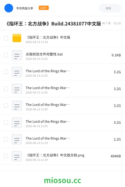 《《指环王:北方战争》Build.24381077中文版》游戏学习资源封面
