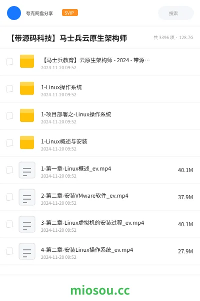 《【带源码科技】马士兵云原生架构师》编程学习资源封面