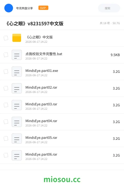 《《心之眼》v8231597中文版》游戏学习资源封面