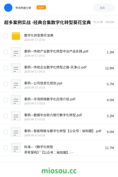 《超多案例实战 -经典合集数字化转型葵花宝典》人工智能学习资源封面