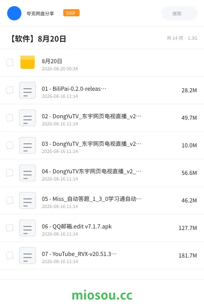 《8月20日》软件学习资源封面
