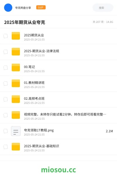 《2025期货从业》职业资格学习资源封面