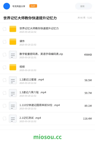 《世界记忆大师教你快速提升记忆力》公考学习资源封面