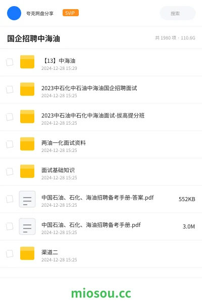 《【13】中海油》公考网盘|学习资源网盘