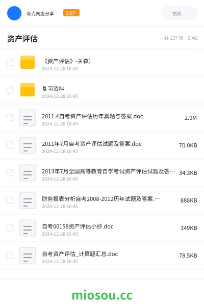 《《资产评估》-关森)》考研网盘|学习资源网盘