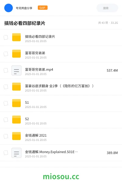 《搞钱必看四部记录片》纪录片网盘|学习资源网盘