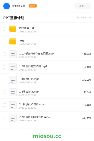 《PPT整容计划》教程网盘｜学习资源网盘