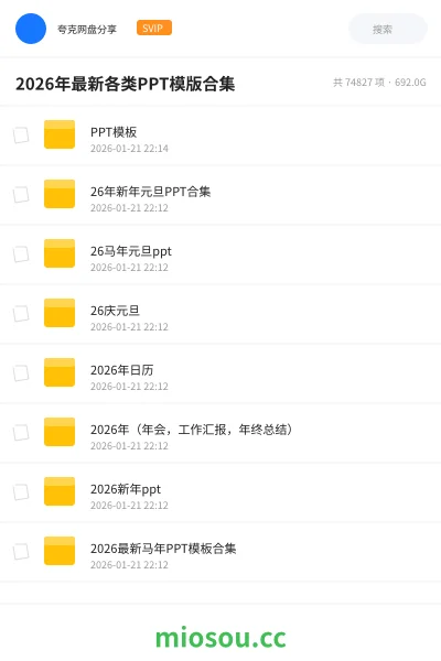 《PPT模板》教程网盘｜学习资源网盘