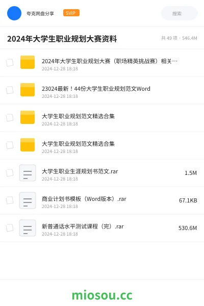 《2024年大学生职业规划大赛(职场精英挑战赛)相关资料》职业资格网盘|学习资源网盘