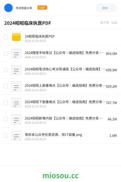 《24昭昭临床执医PDF》医学网盘|学习资源网盘
