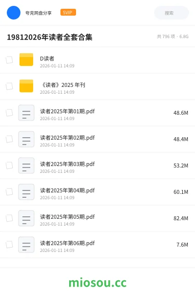 《D读者》杂志网盘|学习资源网盘
