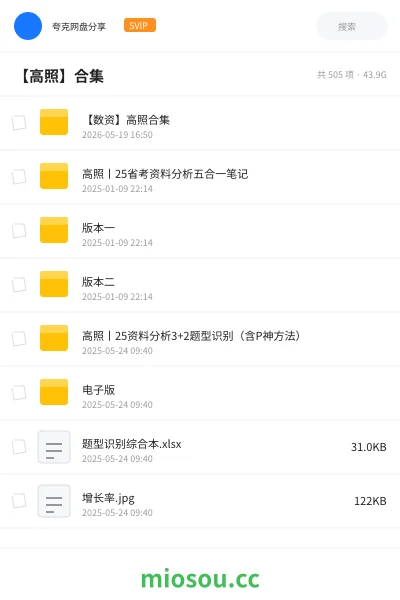《【数资】高照合集》公考网盘|学习资源网盘