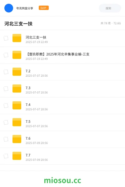 《河北三支一扶》公考网盘｜学习资源网盘