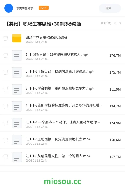 《职场生存思维+360职场沟通》教程网盘|学习资源网盘
