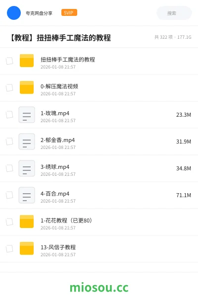 《扭扭棒手工魔法的教程》教程网盘|学习资源网盘