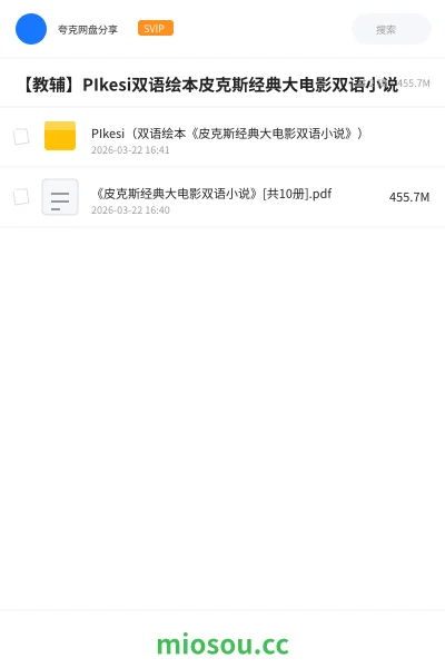 《PIkesi(双语绘本《皮克斯经典大电影双语小说》)》英语网盘|学习资源网盘
