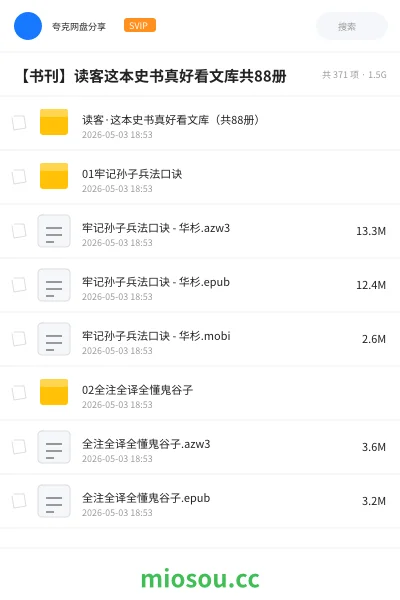 《读客·这本史书真好看文库(共88册)》书籍网盘|学习资源网盘