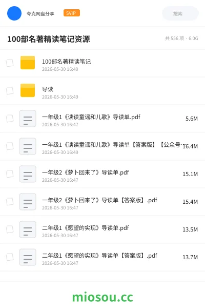 《100部名著精读笔记资源》书籍网盘｜学习资源网盘