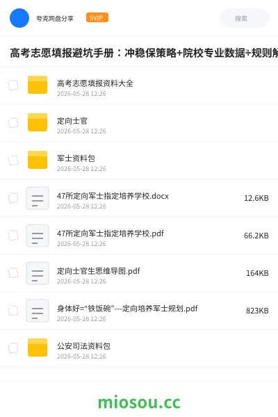 《高考志愿填报避坑手册:冲稳保策略+院校专业数据+规则解读,一分不浪费》教程网盘|学习资源网盘