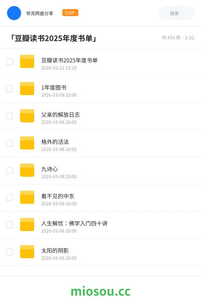 《「豆瓣读书2025年度书单」》书籍网盘|学习资源网盘