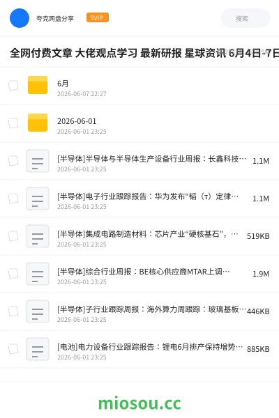 《全网付费文章 大佬观点学习 最新研报 星球资讯 6月4日-7日更新》教程网盘|学习资源网盘