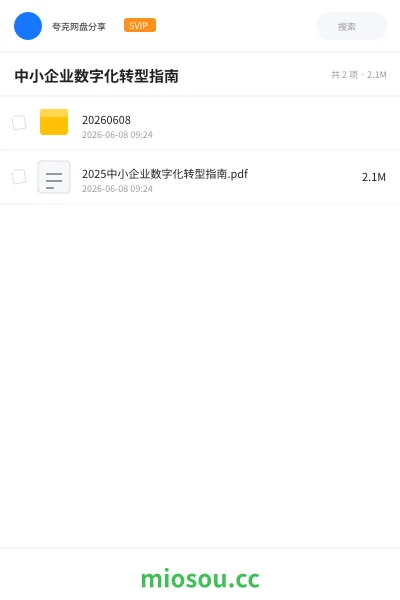 《中小企业数字化转型指南》书籍学习资源封面
